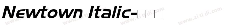 Newtown Italic字体转换